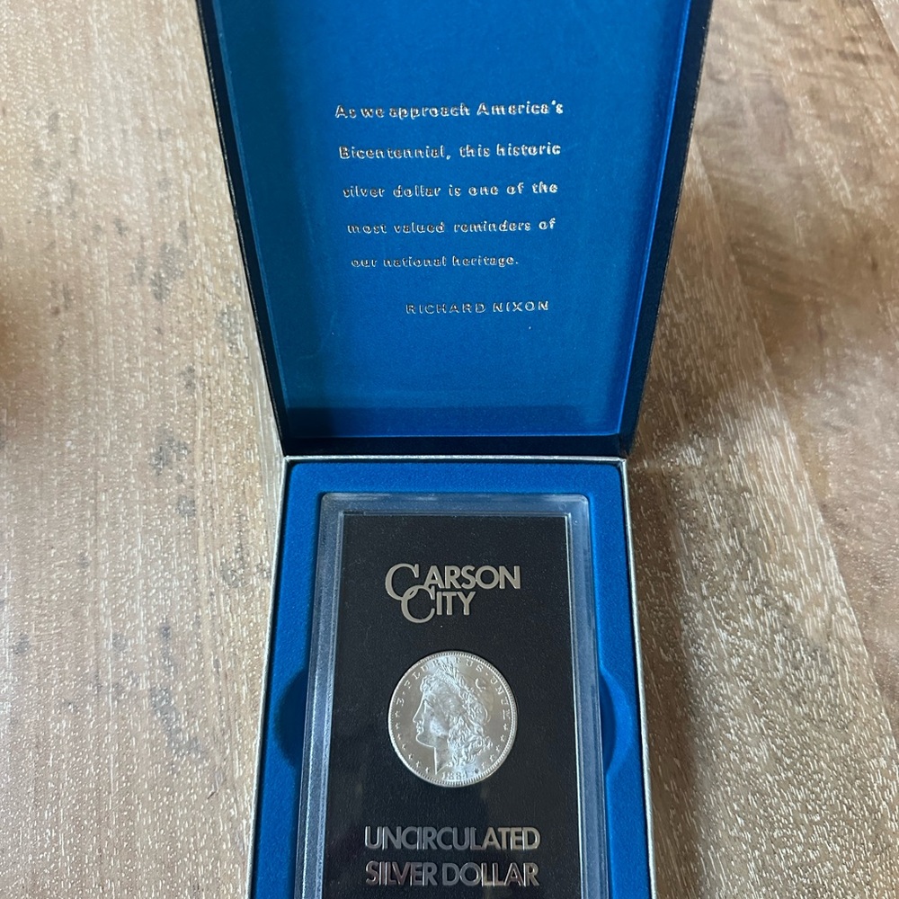 Uncirculated Carson City 1884 Silver Dollar. Mint condition, never been removed